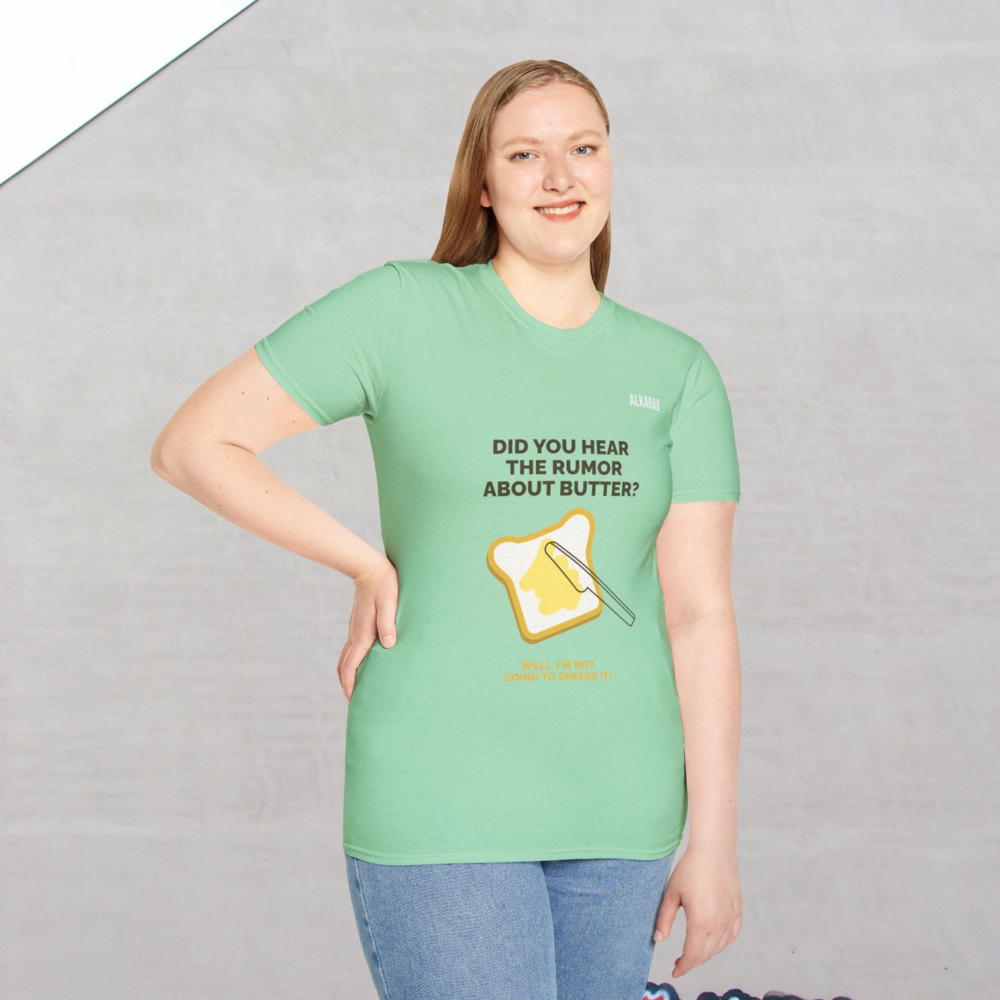 Did You Hear the Rumor About Butter? T-Shirt – Funny Pun Tee | ALKARAB