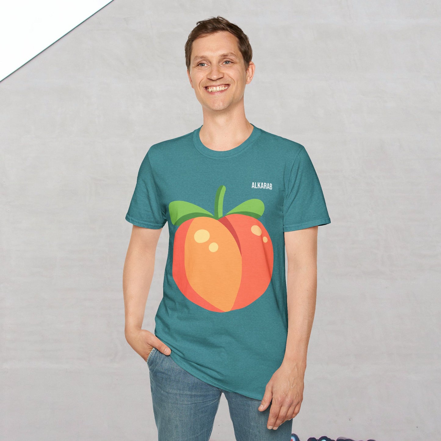 Peach Emoji T-Shirt β Funny Cheeky Meme Booty Tee | ALKARAB