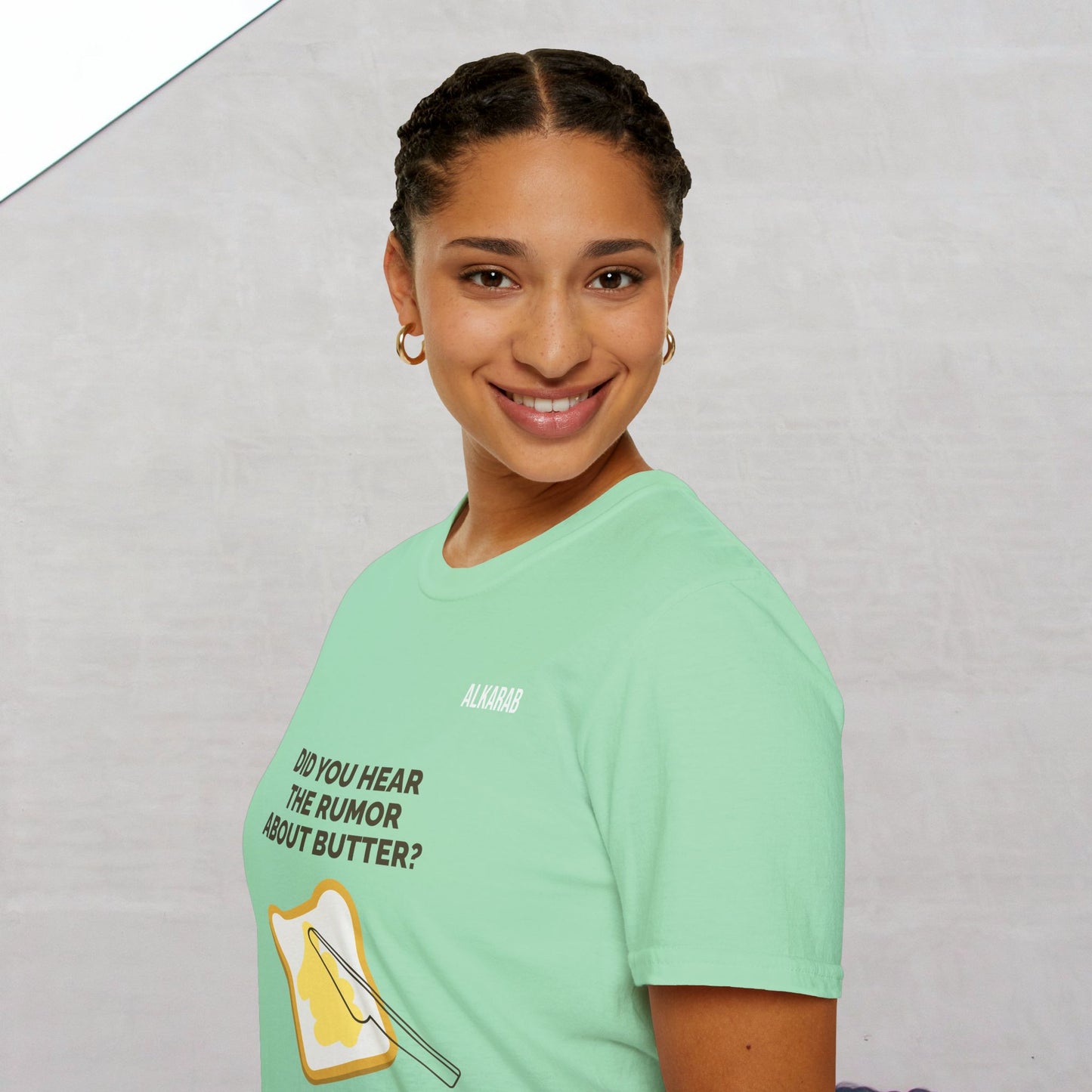 Did You Hear the Rumor About Butter? T-Shirt – Funny Pun Tee | ALKARAB