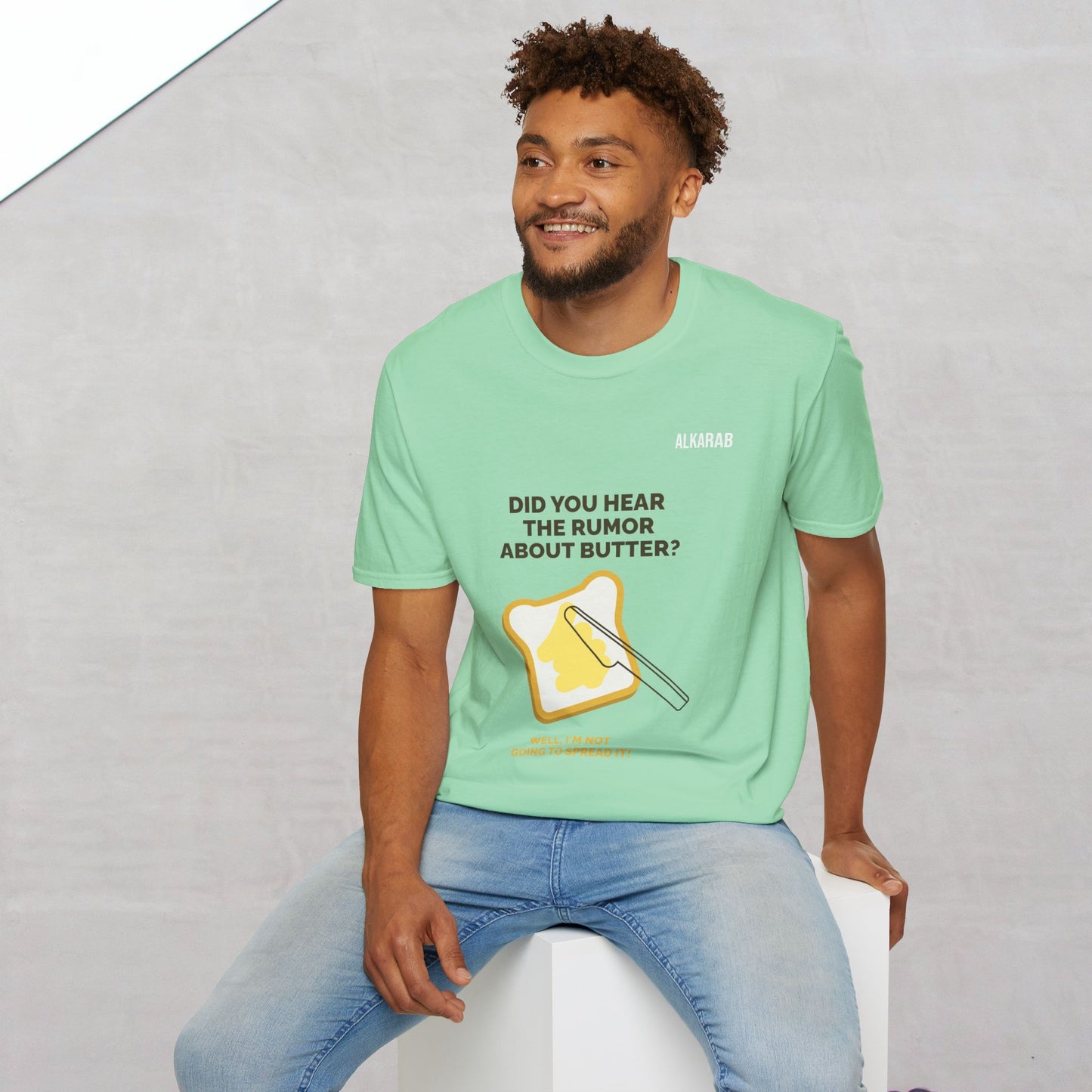 Did You Hear the Rumor About Butter? T-Shirt – Funny Pun Tee | ALKARAB