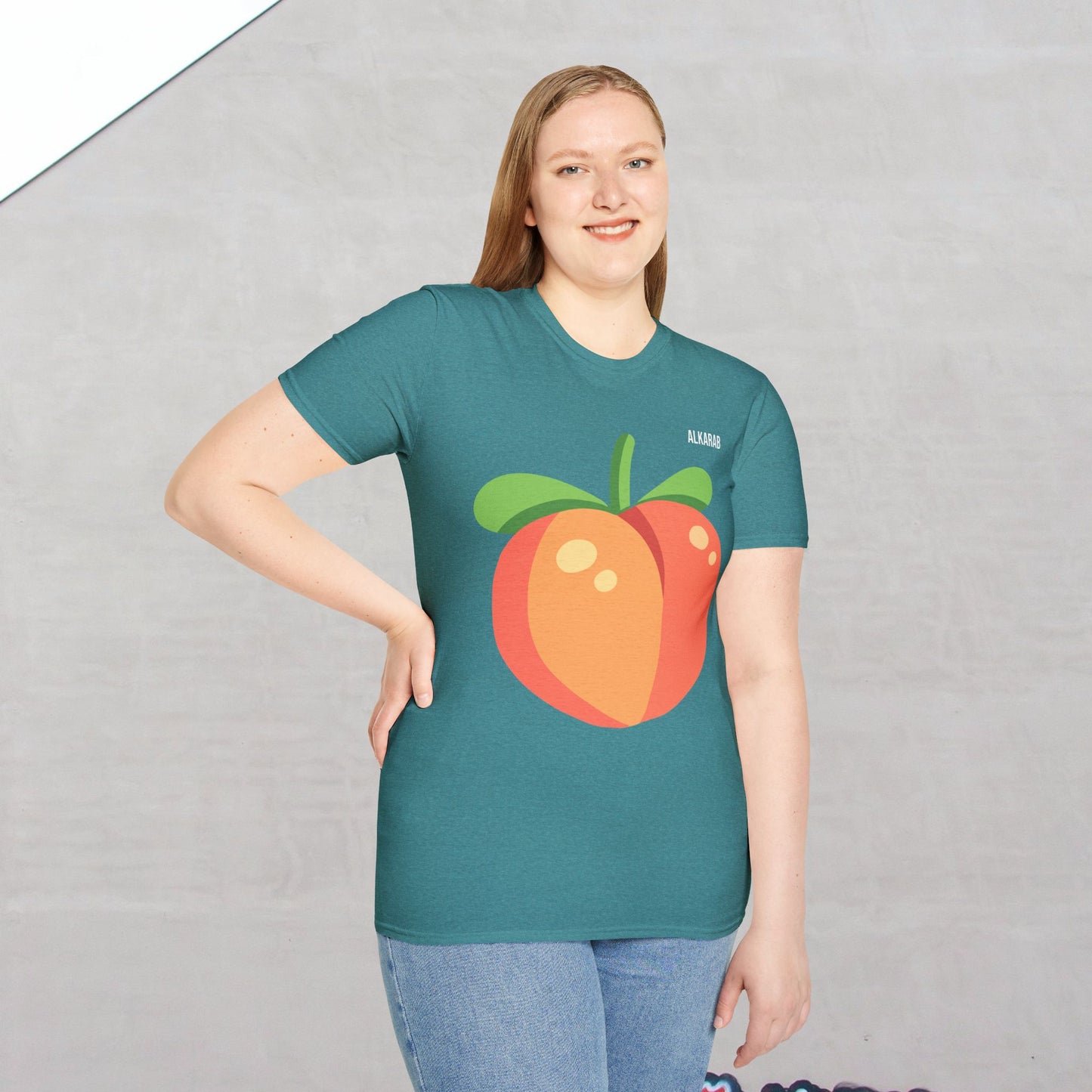 Peach Emoji T-Shirt β Funny Cheeky Meme Booty Tee | ALKARAB