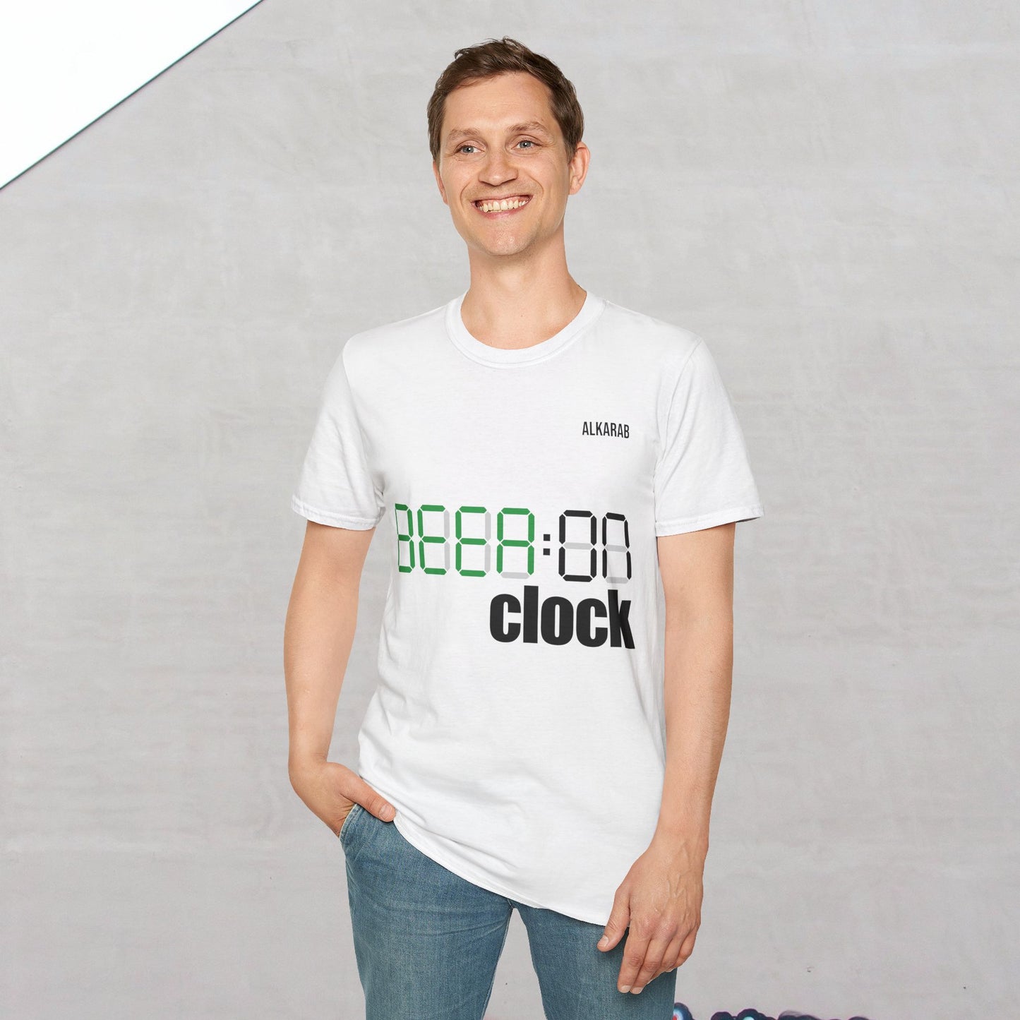 Beer O’Clock T-Shirt – Funny Drinking Party Tee | ALKARAB